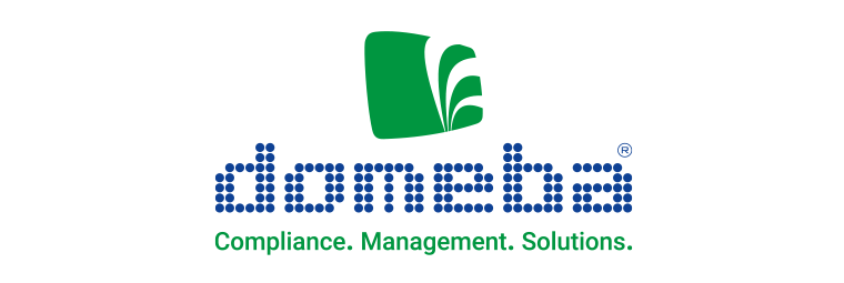 domeba: Compliance. Management. Solutions. Logo